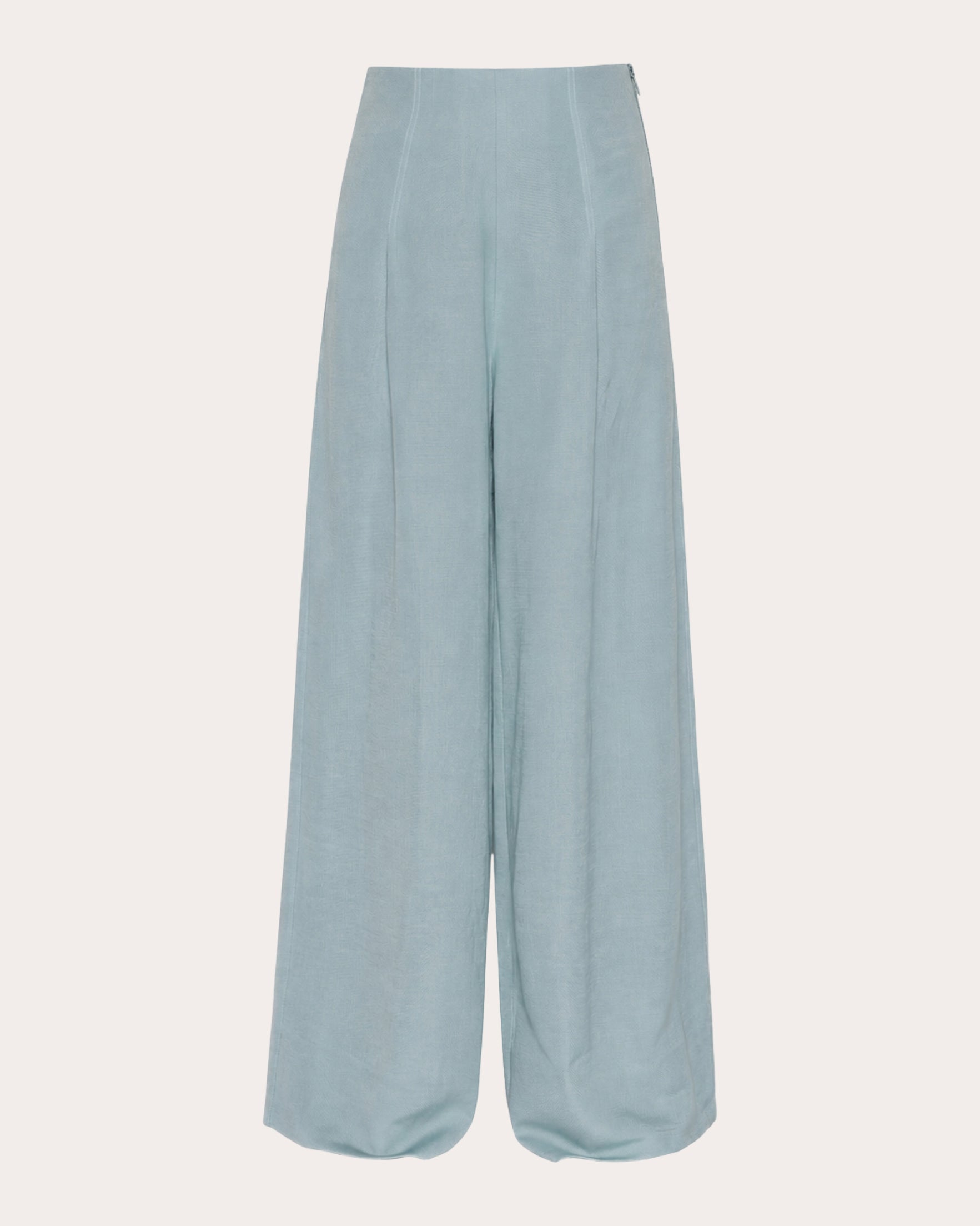 Timeless Linen Pleated Wide-Leg Pants