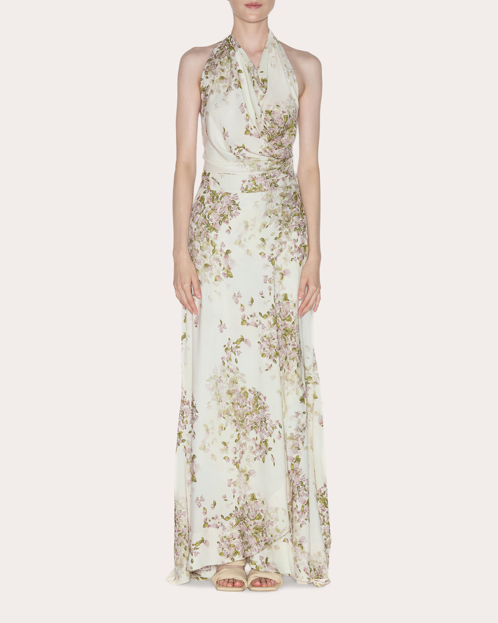 Grace Floral Crepe de Chine Maxi Skirt