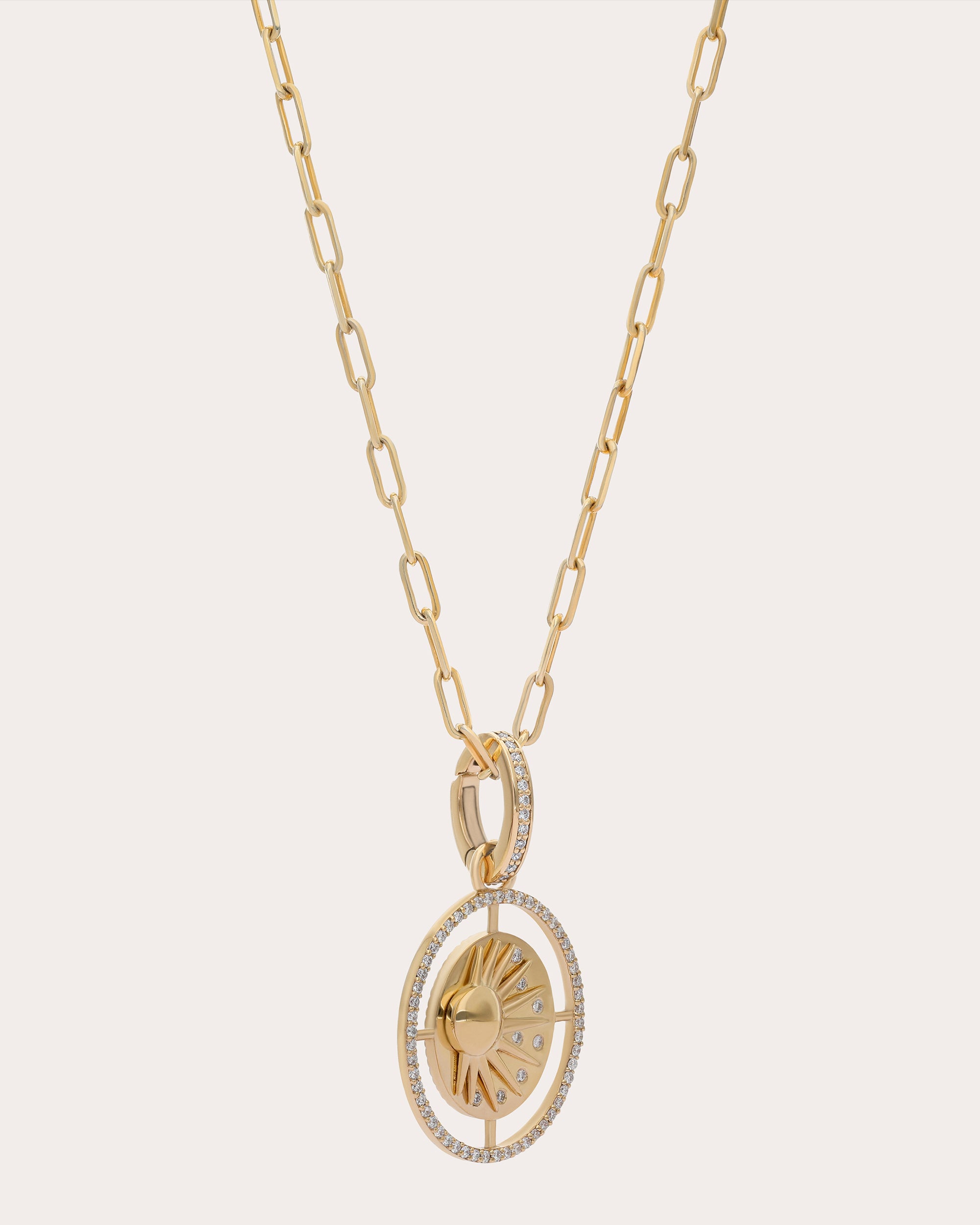Diamond & 14k Gold Eos Medallion
