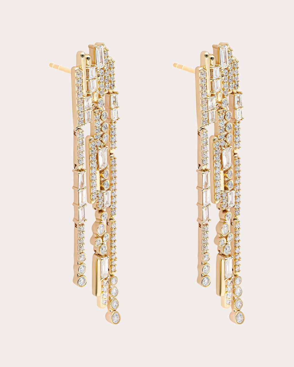 Diamond & 14k Gold Ethereal Glam Drop Earrings
