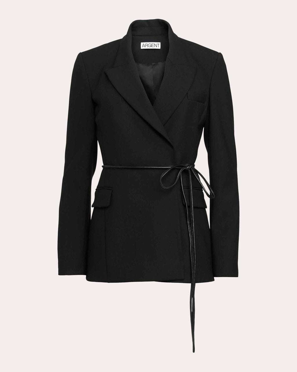 Lenox Heavy Wool Twill Belted Blazer