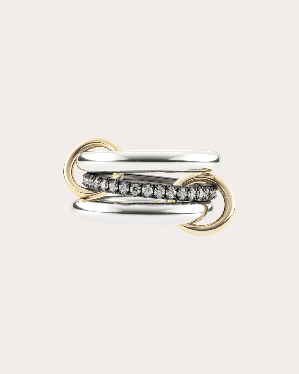 Gray Diamond Libra Ring