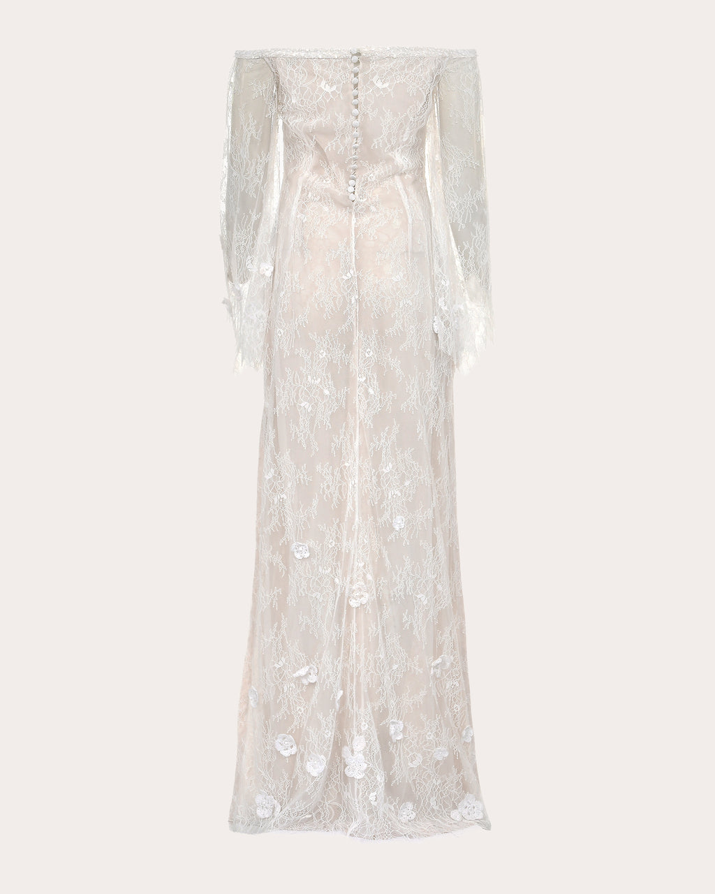 Lily Floral Lace Off-Shoulder Gown