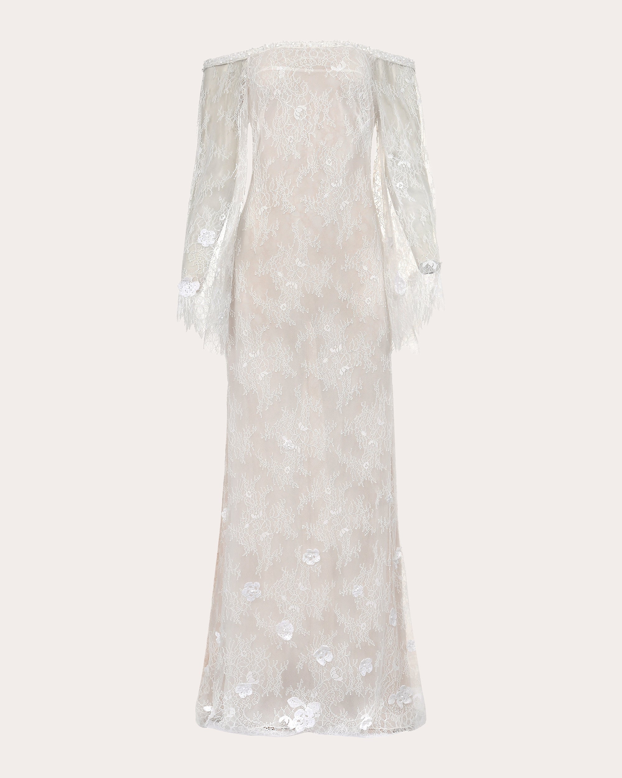 Lily Floral Lace Off-Shoulder Gown