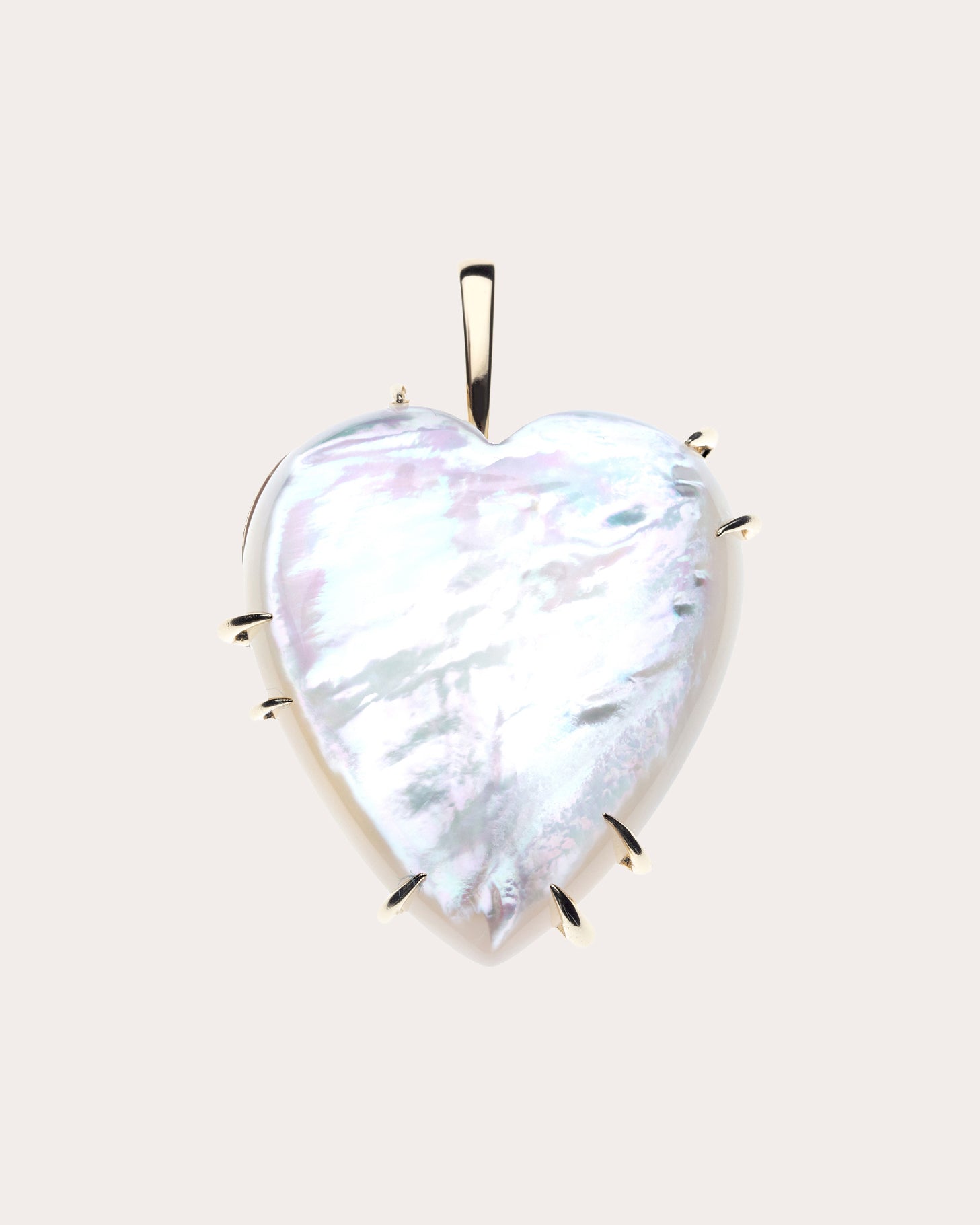 Mother of Pearl LOVE Carry Your Heart Necklace