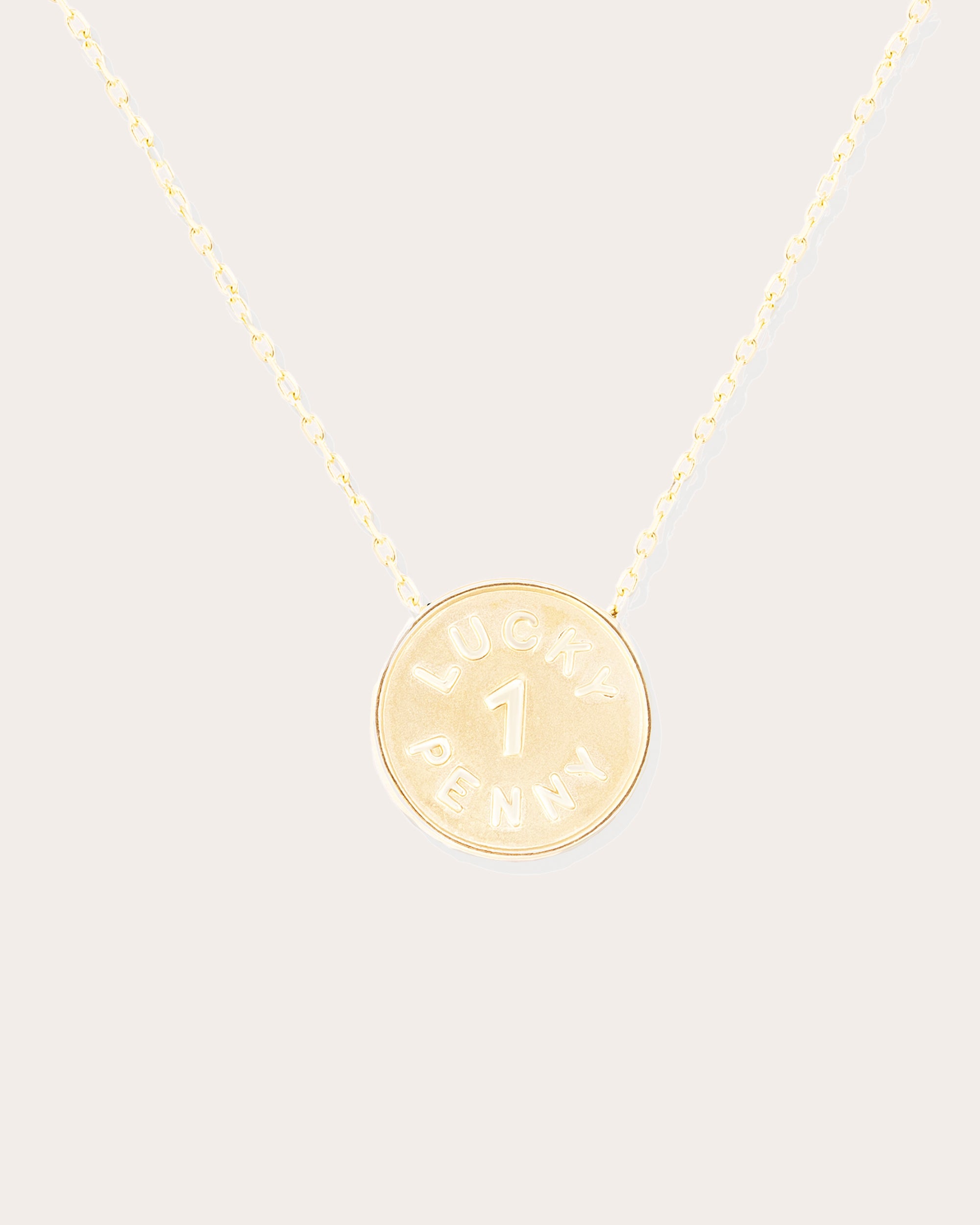 Brown Diamond & 14k Gold Juju Lucky Penny Pendant Necklace
