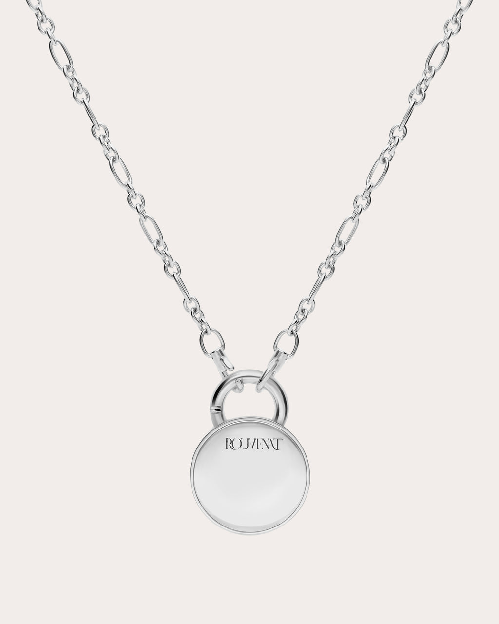 Tanzanite Two-Tone Tag Pendant Necklace