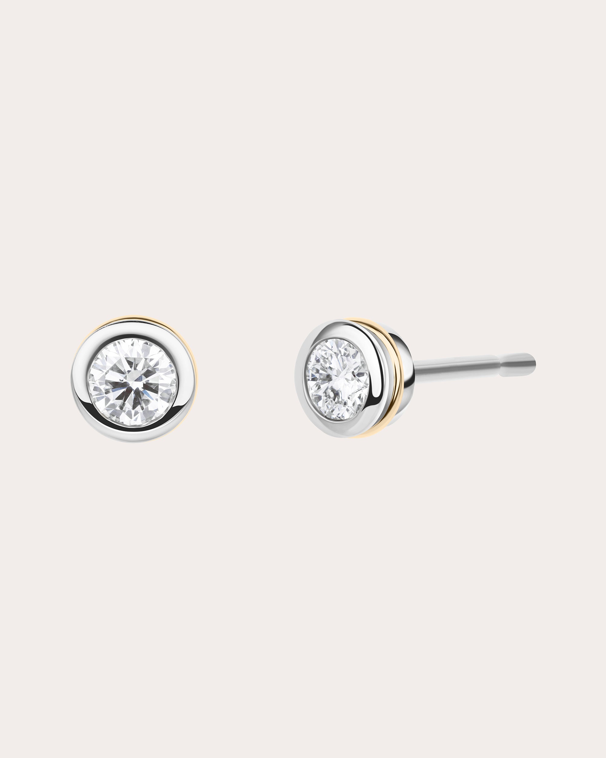 0.05ctw Diamond & 18k White Gold Ignite Stud Earrings