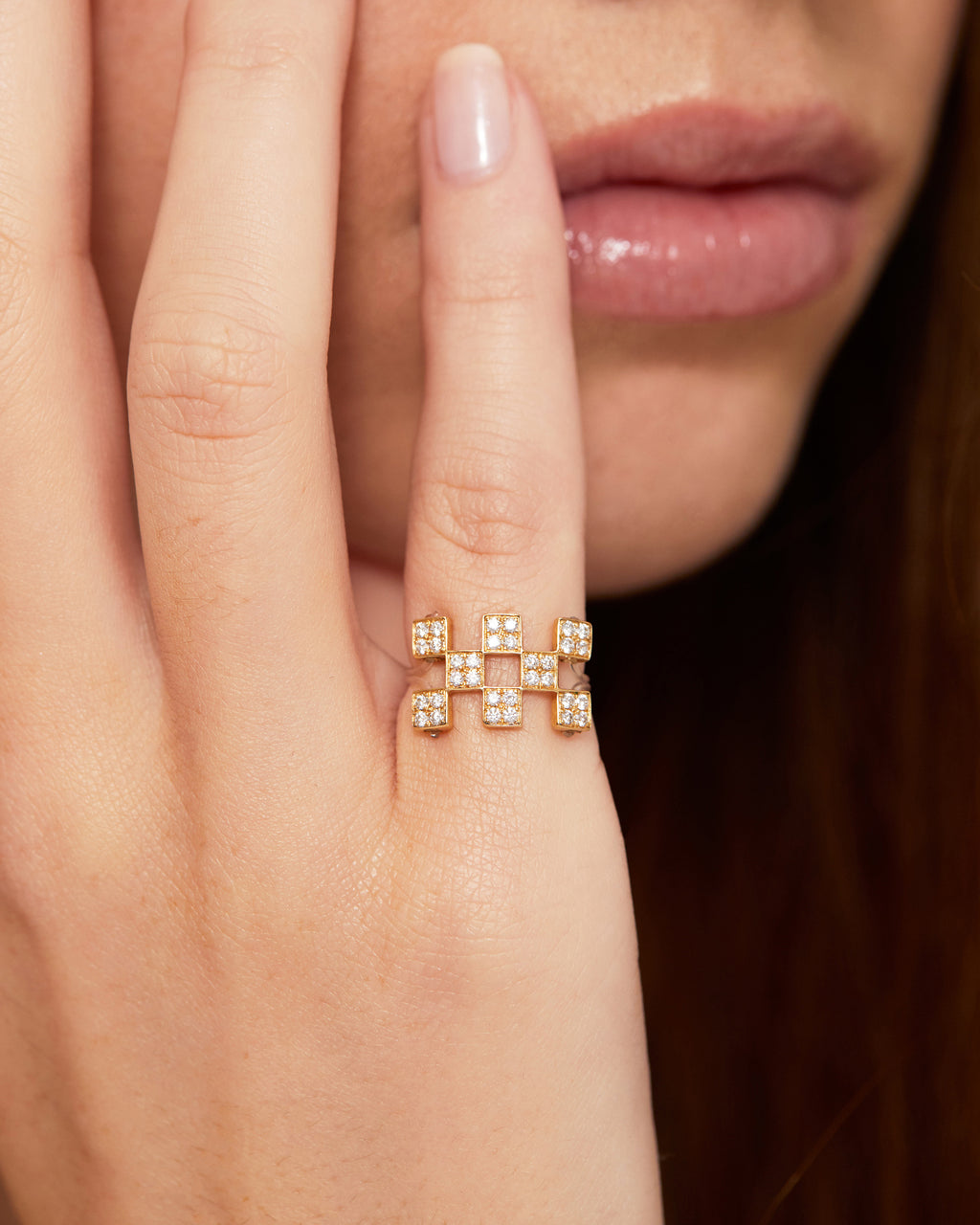 Diamond & 18k Gold Illusion Ring