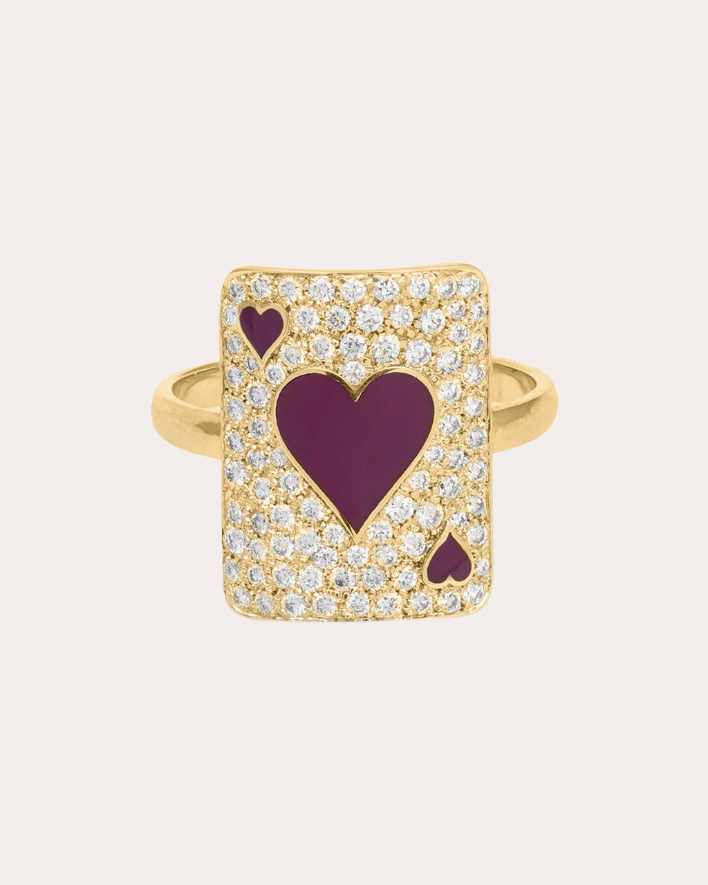 Diamond & 18k Gold Lovely Âme Pinky Ring