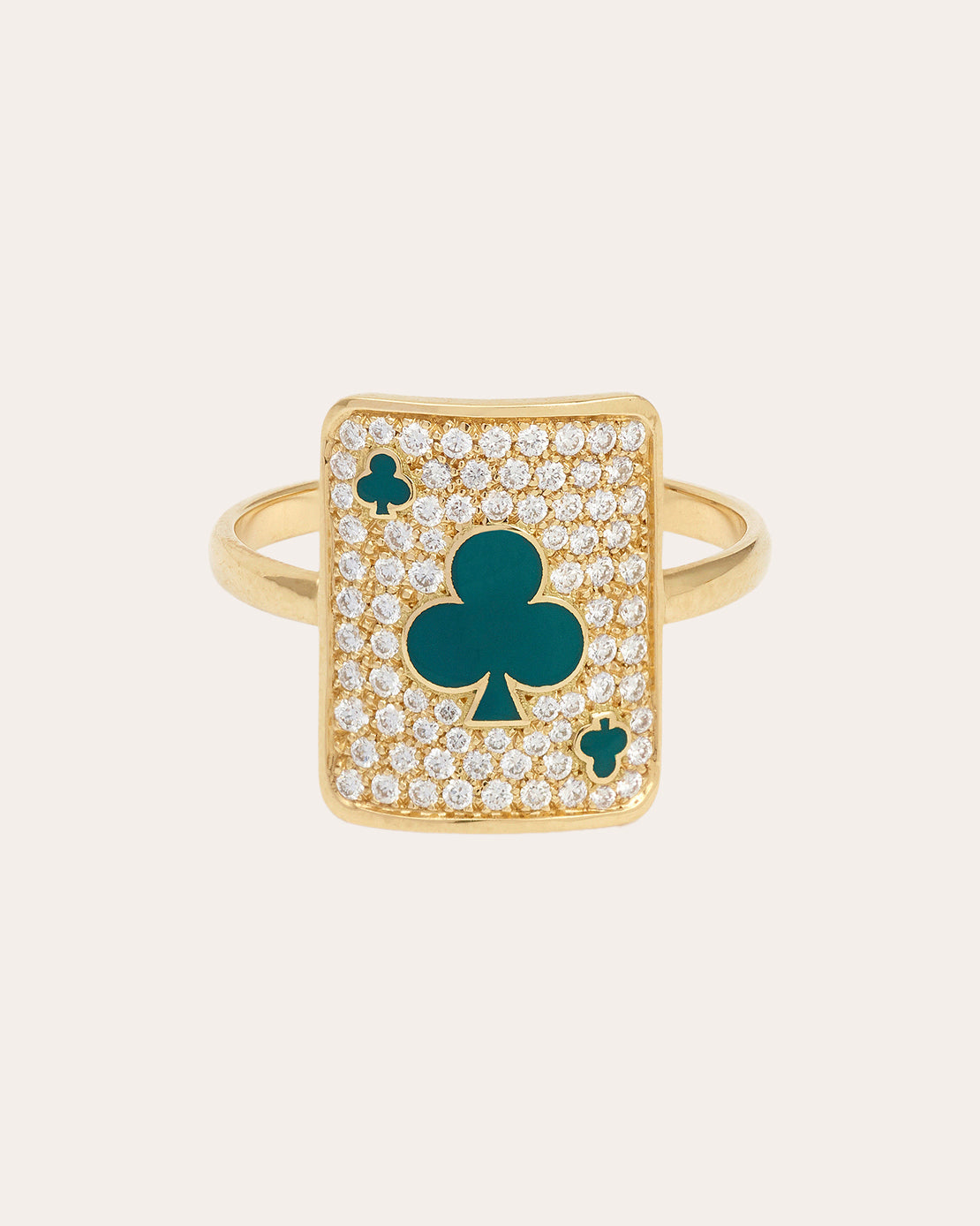 Diamond & 18k Gold Lucky Harmonie Pinky Ring