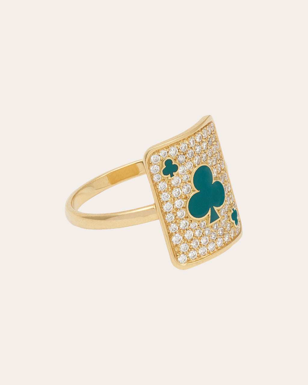 Diamond & 18k Gold Lucky Harmonie Pinky Ring