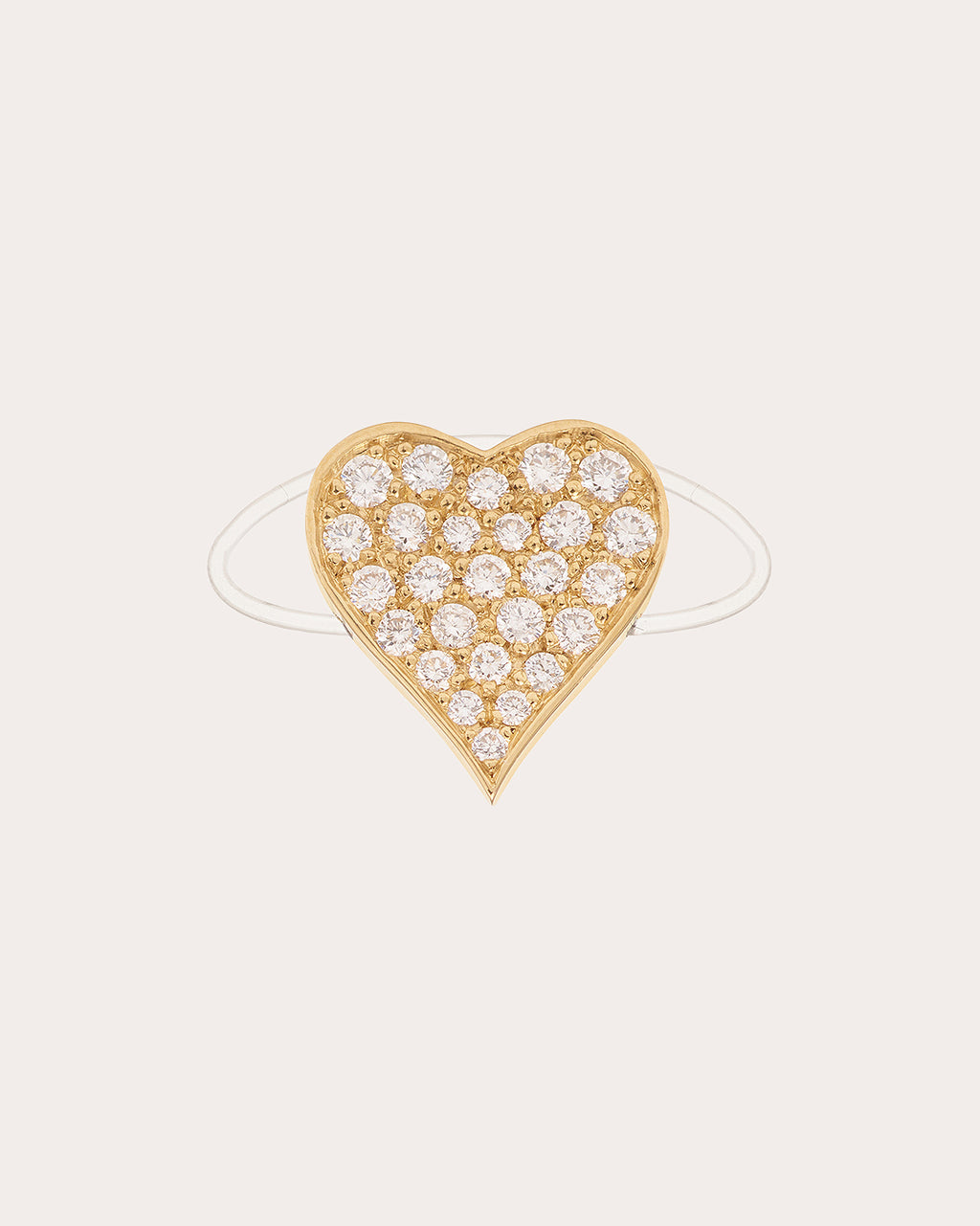 Diamond & 18k Gold Large Âme Ring