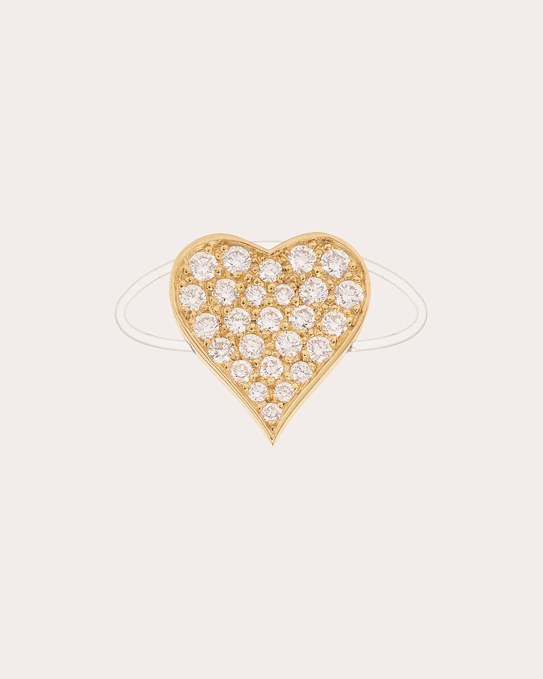 Diamond & 18k Gold Large Âme Ring