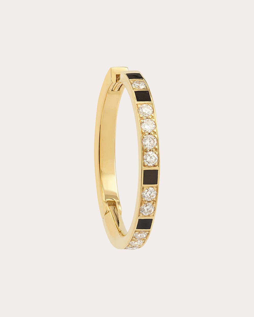 Diamond & 18k Gold Mystique Hoop Earring
