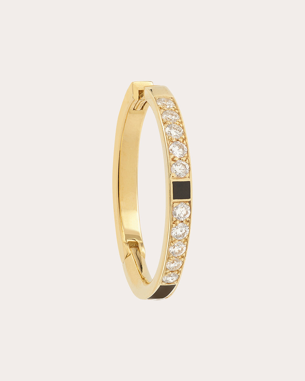 Diamond & 18k Gold Mirage Hoop Earring