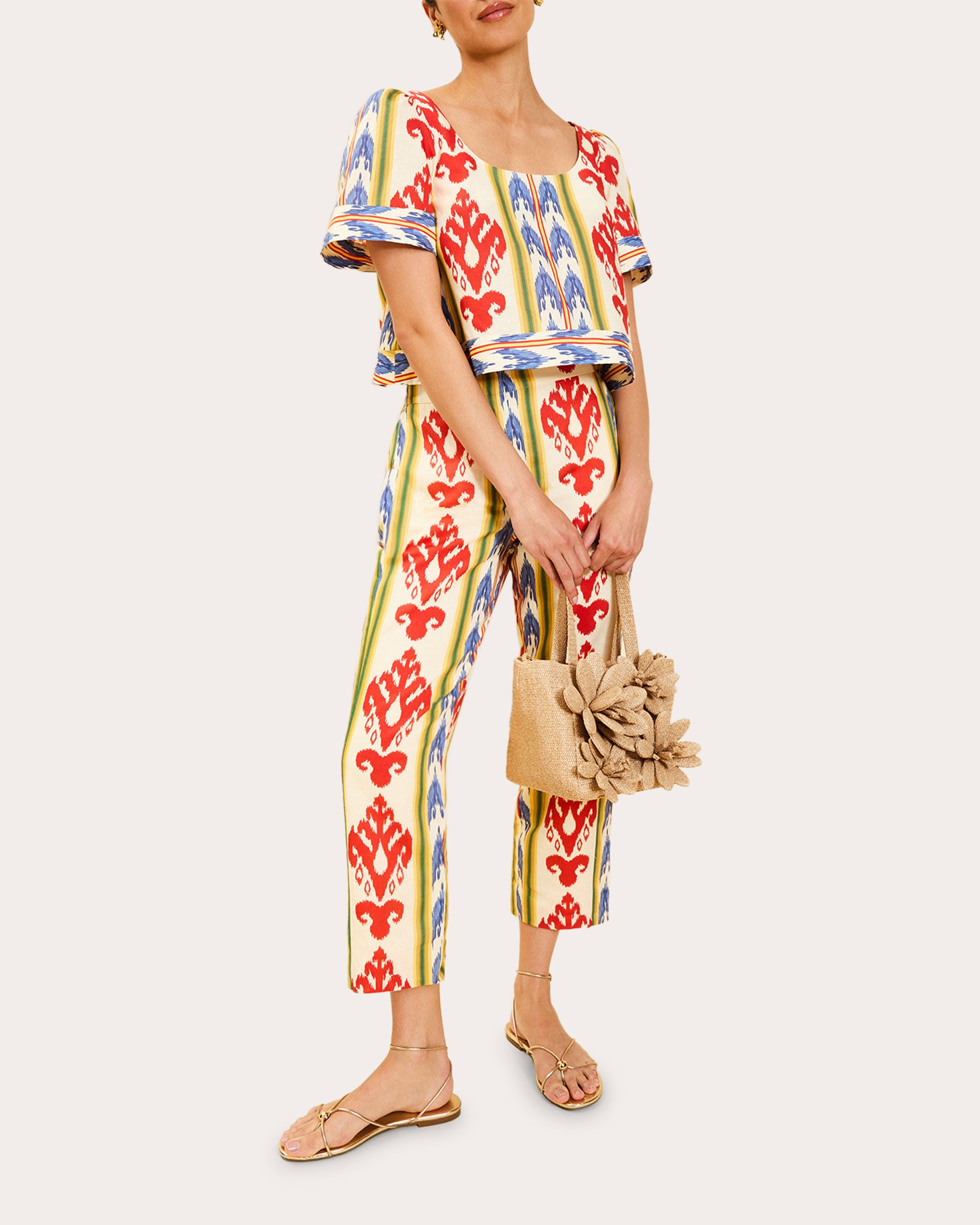 Palau Ikat Cigarette Pants