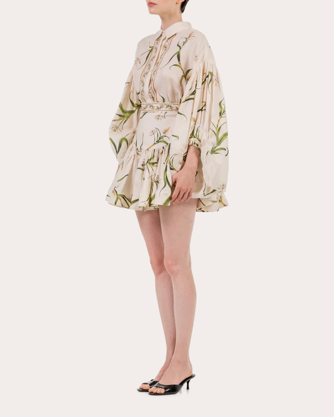 Agar Azucar Linen Billowed Blouse