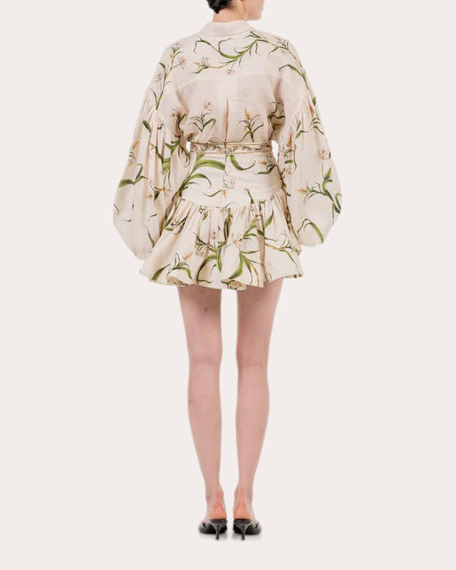 Agar Azucar Linen Billowed Blouse