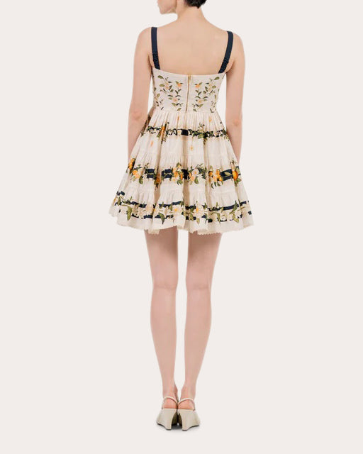 Lima Valle Cotton Tiered Mini Dress