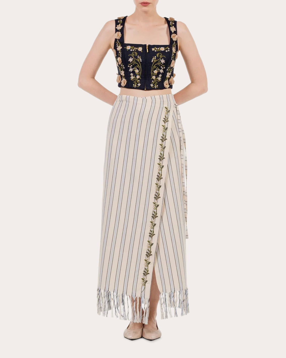 Maria Valle Cotton Fringe Pareo