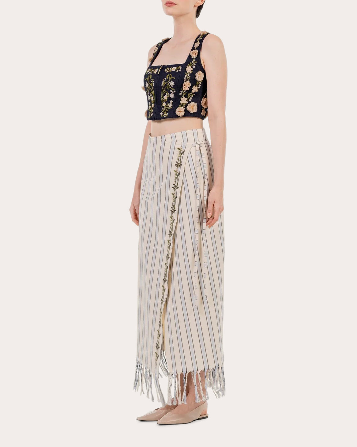 Maria Valle Cotton Fringe Pareo