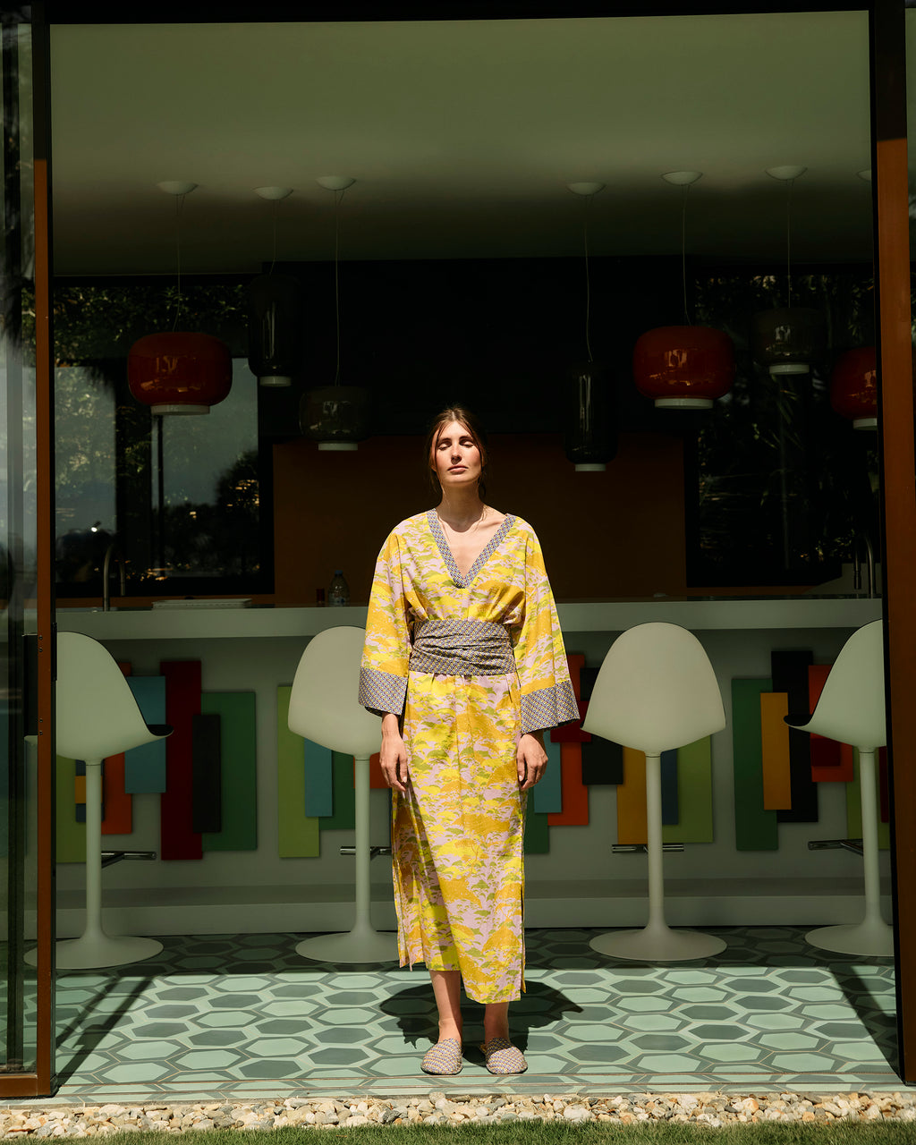 Kyoto Matsu Cotton Kaftan