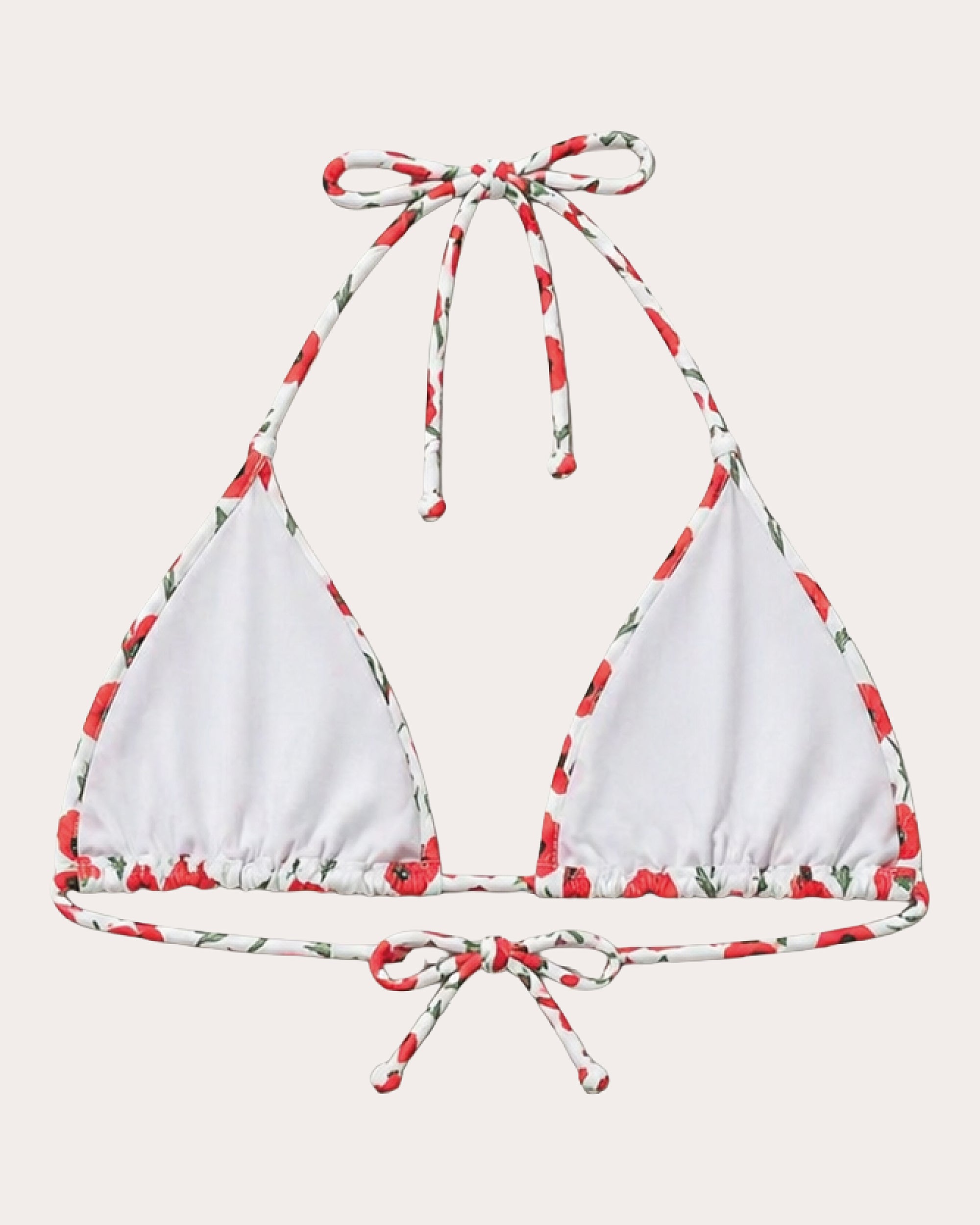 Moa Floral Triangle Bikini Top