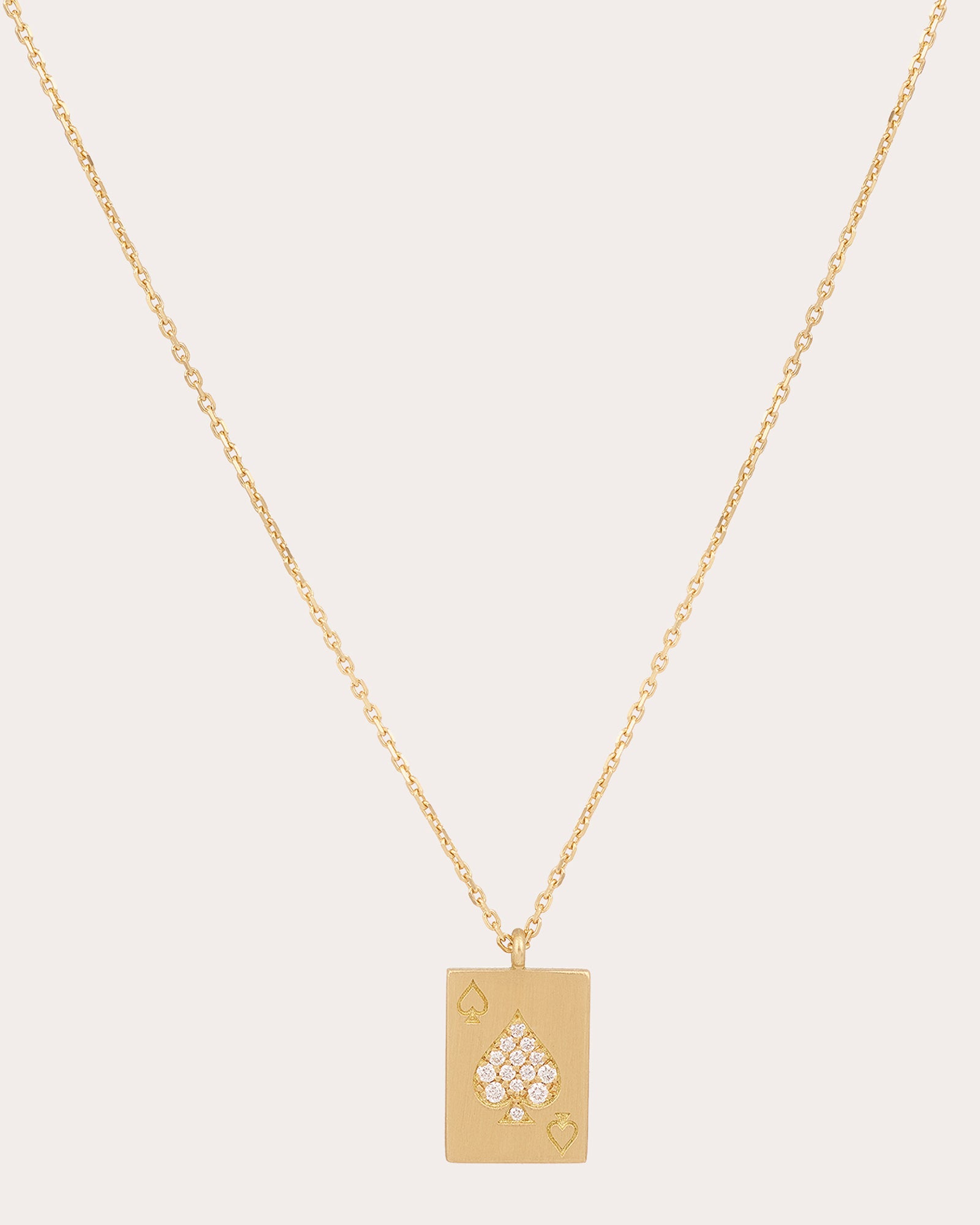 Diamond & 18k Gold Justice Pendant Necklace