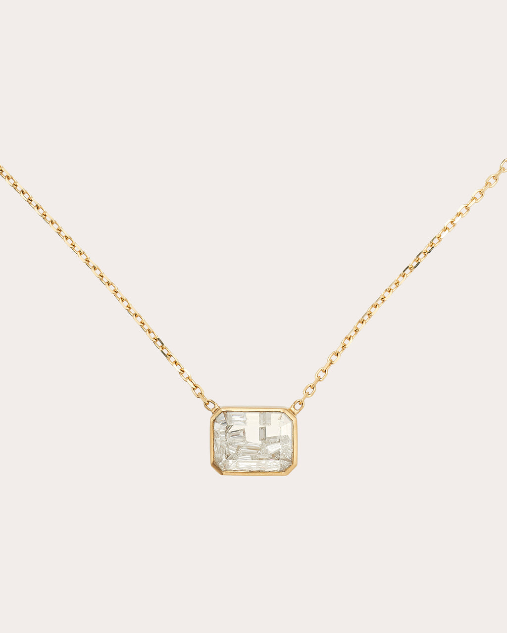 Diamond & 18k Gold Esmeralda Shaker Pendant Necklace