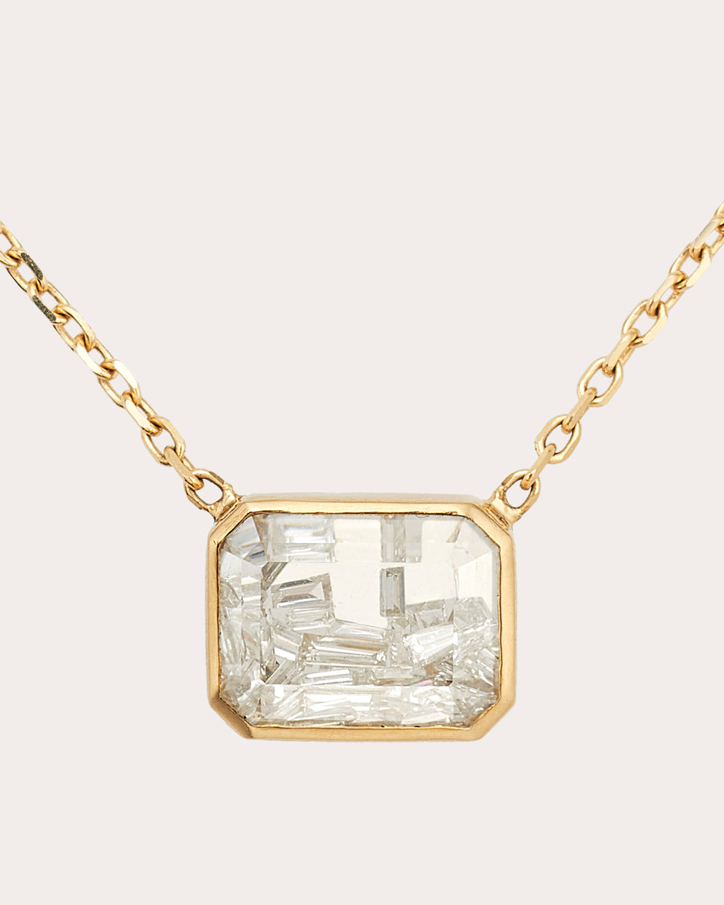 Diamond & 18k Gold Esmeralda Shaker Pendant Necklace
