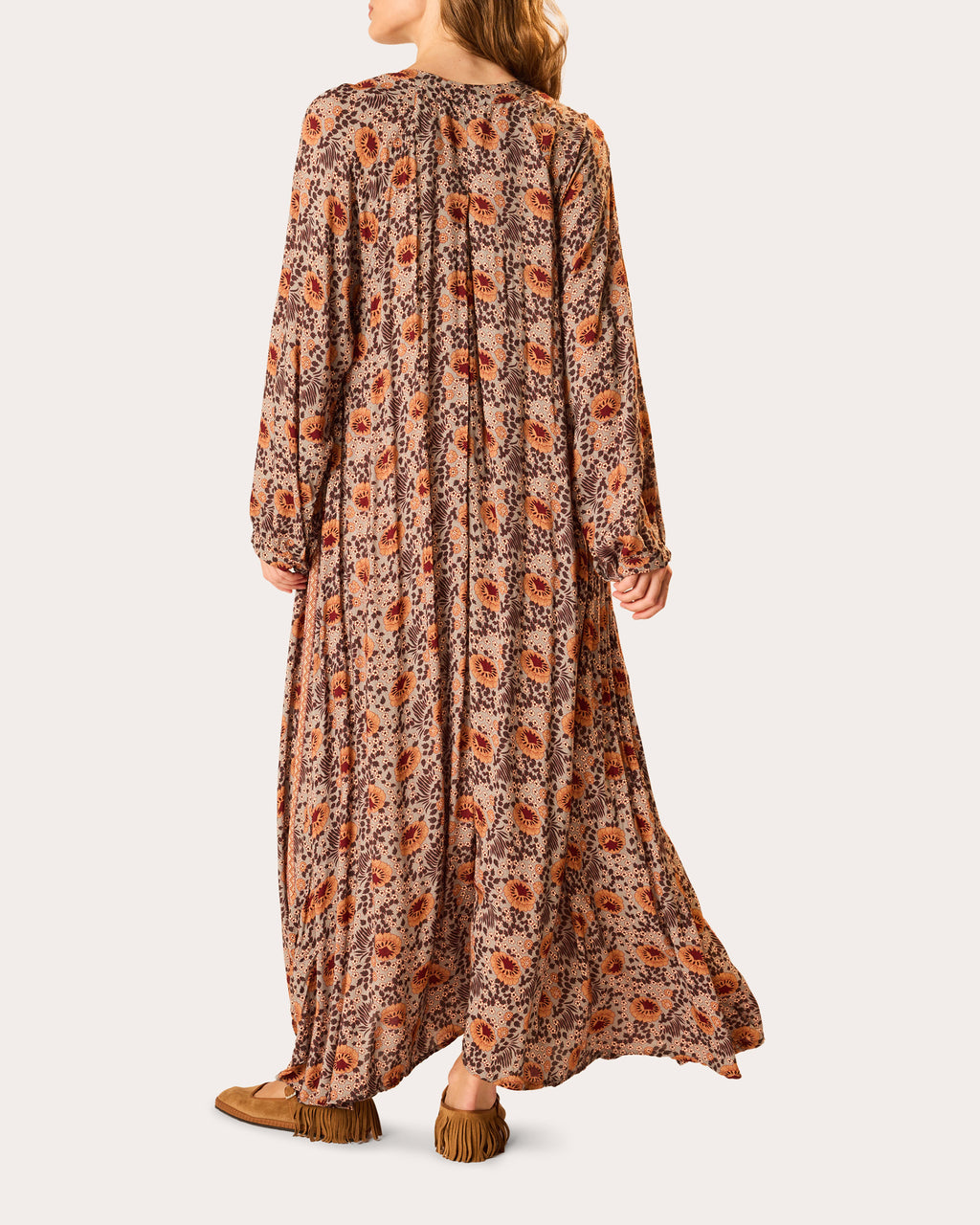 Fiore Floral Pleated Maxi Dress