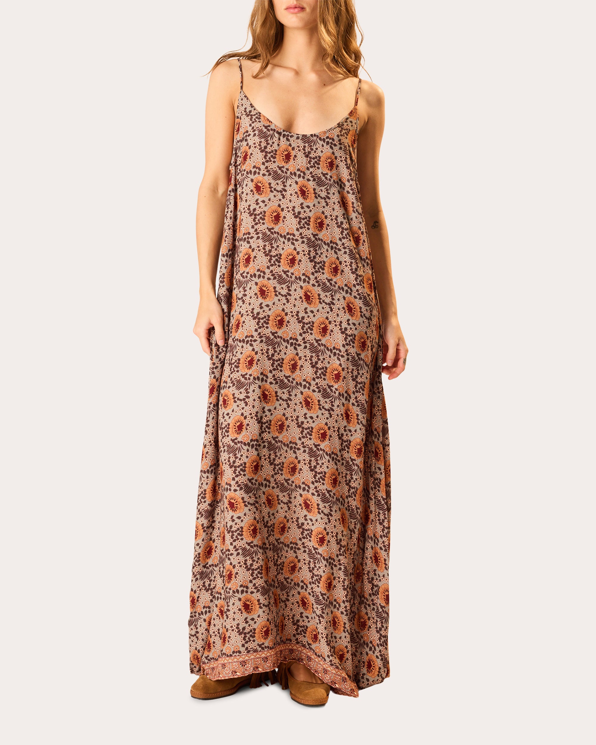 Heather Floral Maxi Slip Dress