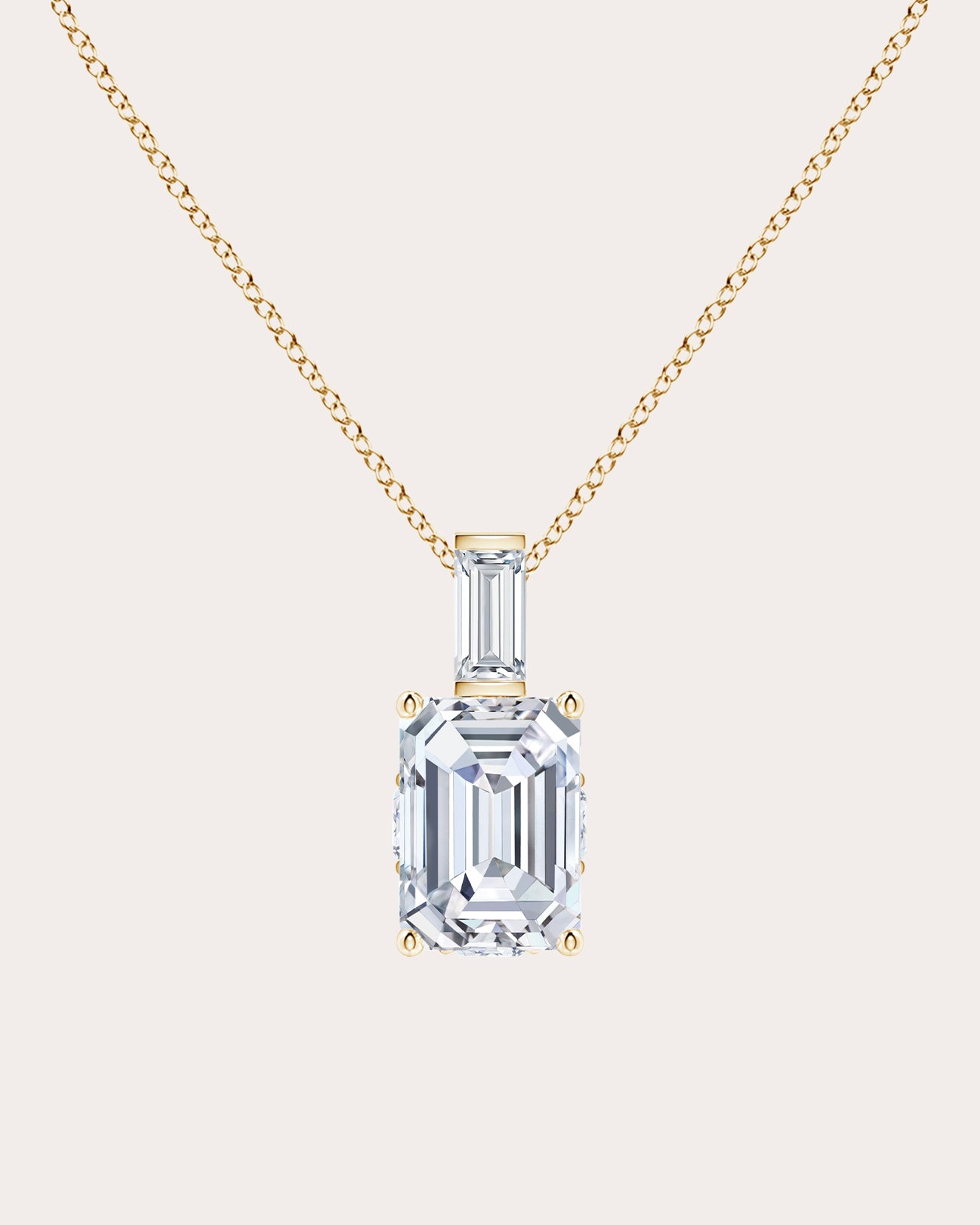Diamond & 14k Gold Orient Express Pendant Necklace
