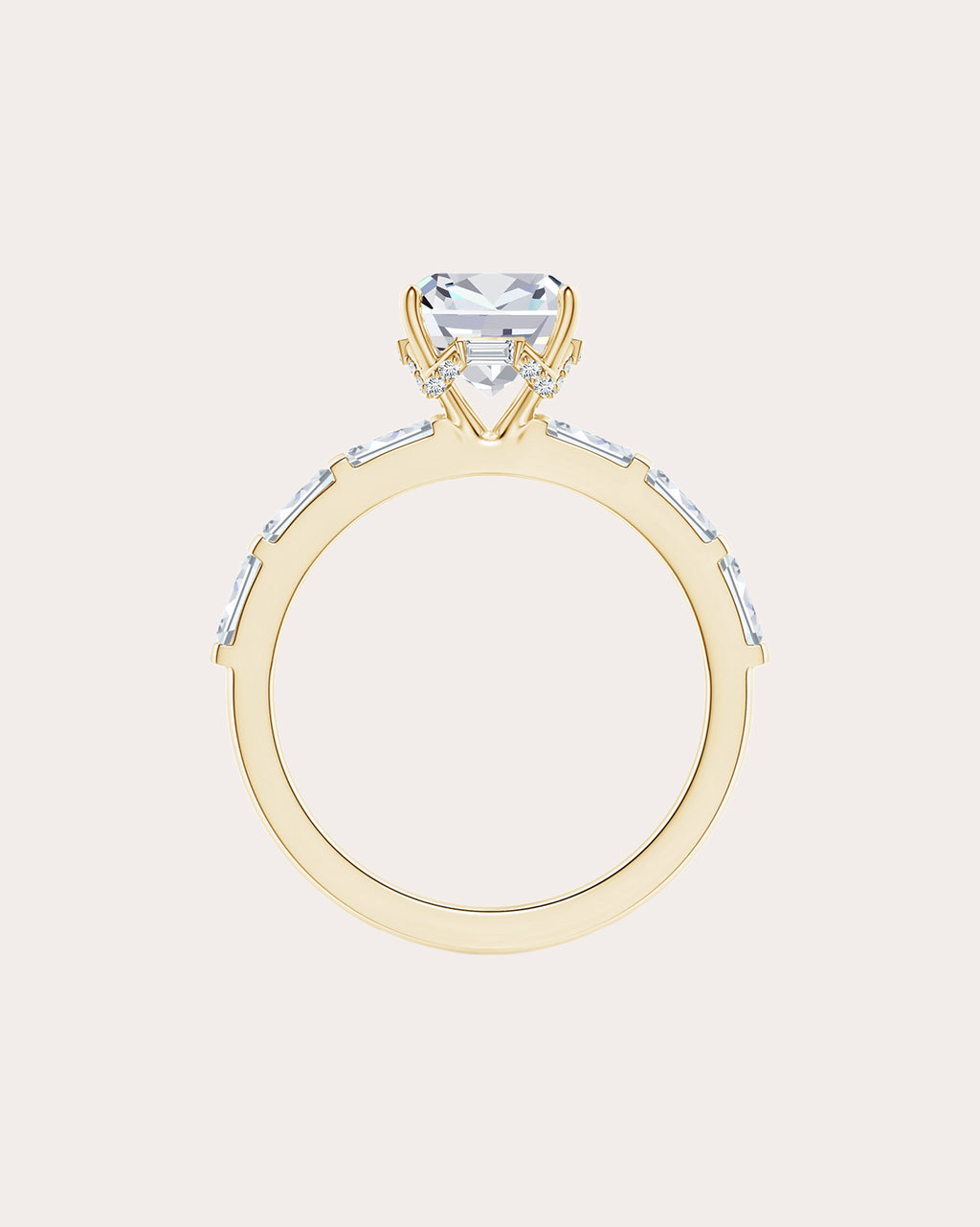 Diamond & 14k Gold Orient Express Cushion Ring