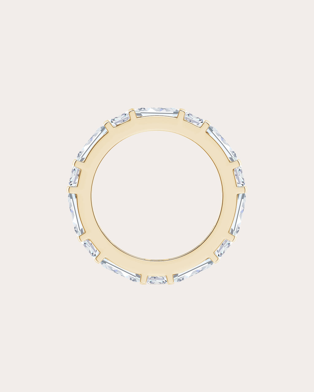 Diamond & 14k Gold Orient Express Eternity Ring