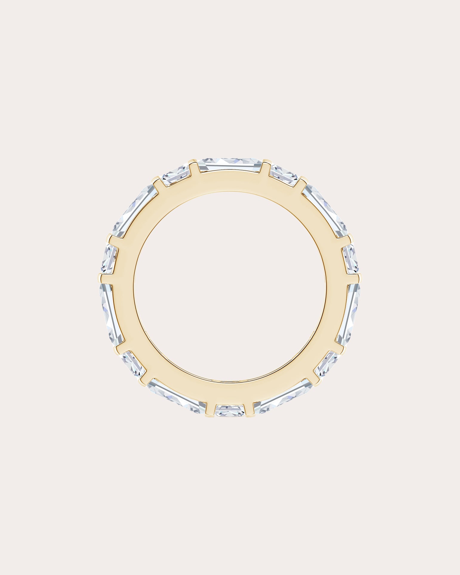Diamond & 14k Gold Orient Express Eternity Ring