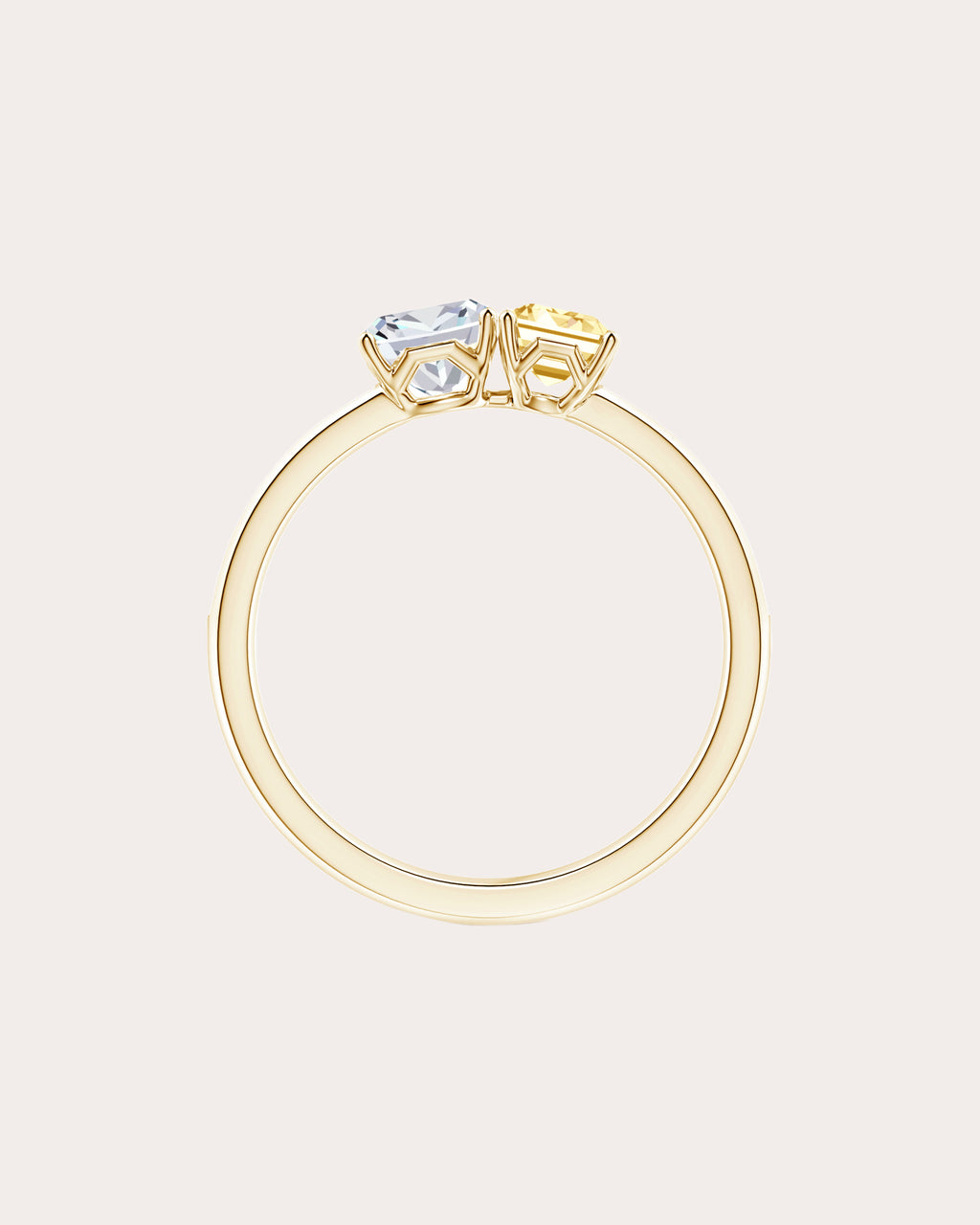 Yellow & White Diamond Orient Express Ring