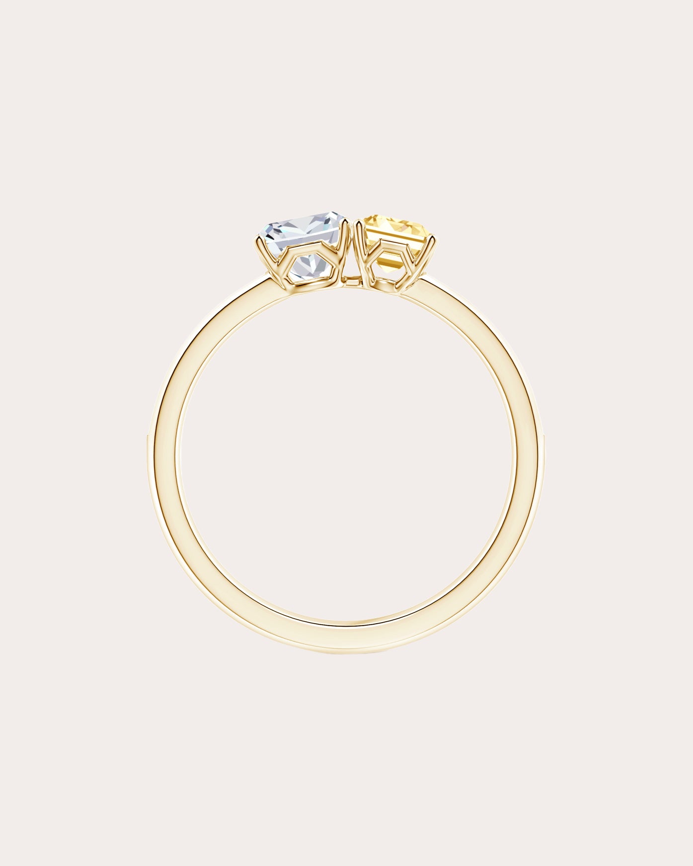 Yellow & White Diamond Orient Express Ring