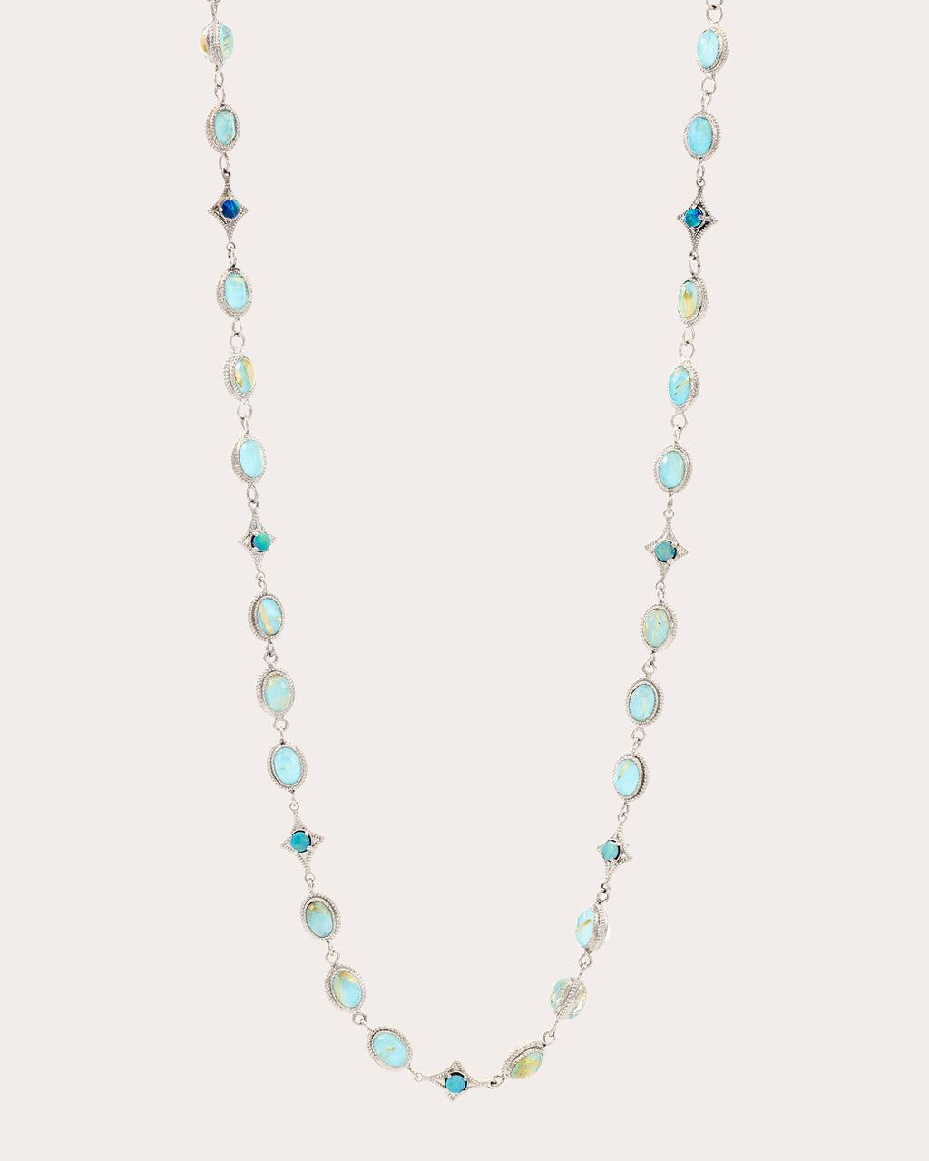 Turquoise & Opal Crivelli Station Necklace