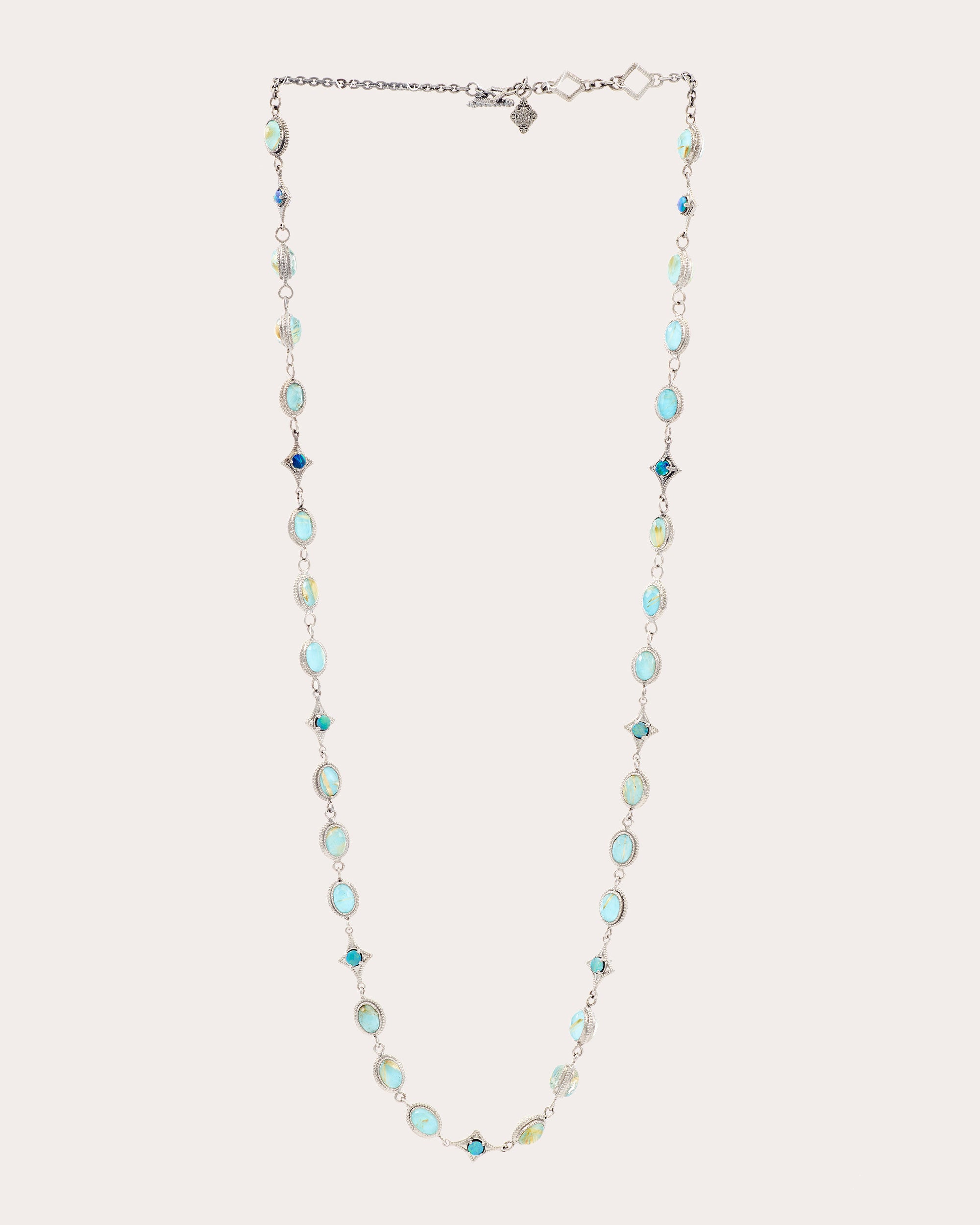 Turquoise & Opal Crivelli Station Necklace