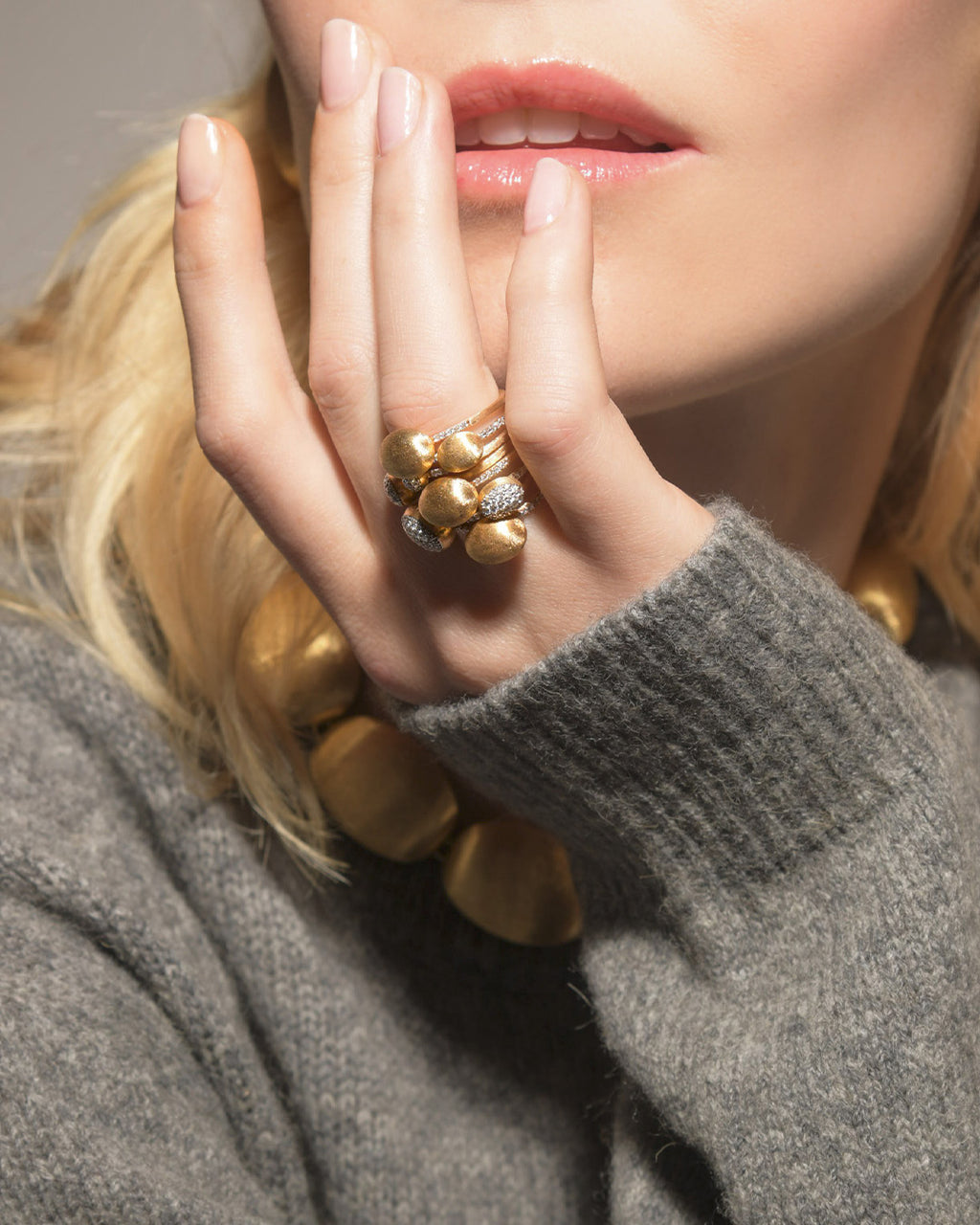 Diamond & 18k Gold Baby Élite Ring