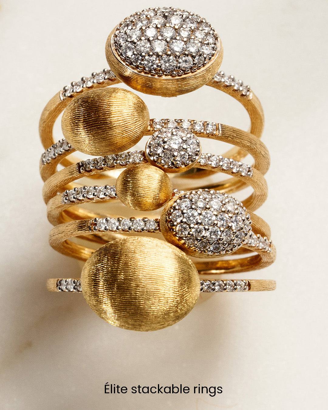 Diamond & 18k Gold Baby Élite Ring