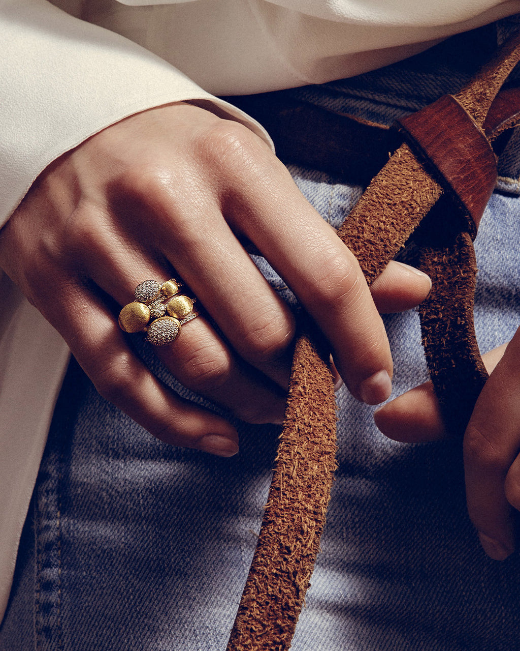 Diamond & 18k Gold Baby Élite Ring