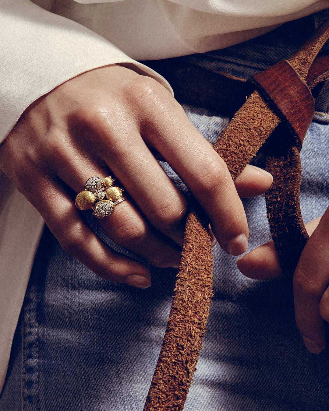 Diamond & 18k Gold Baby Élite Ring
