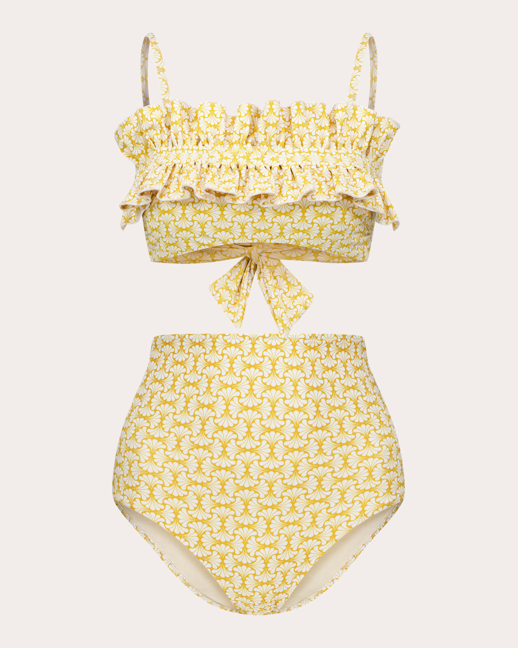 Ara Floral High-Rise Bikini Bottoms