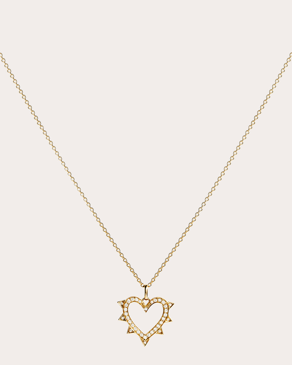 Diamond & 18k Gold Rockaway Heart Pendant Necklace