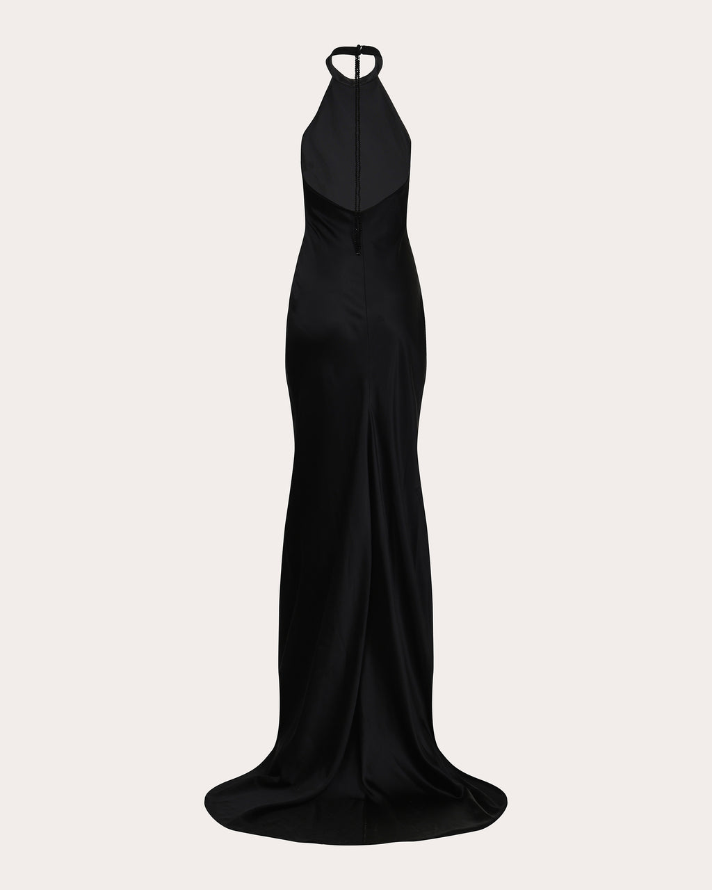 Nightfall Silk Halter Maxi Dress