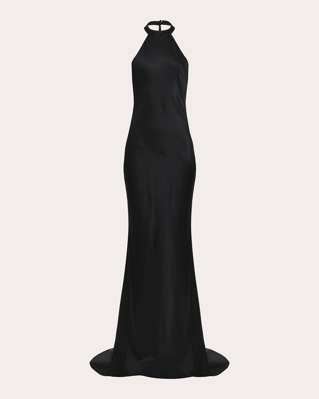 Nightfall Silk Halter Maxi Dress