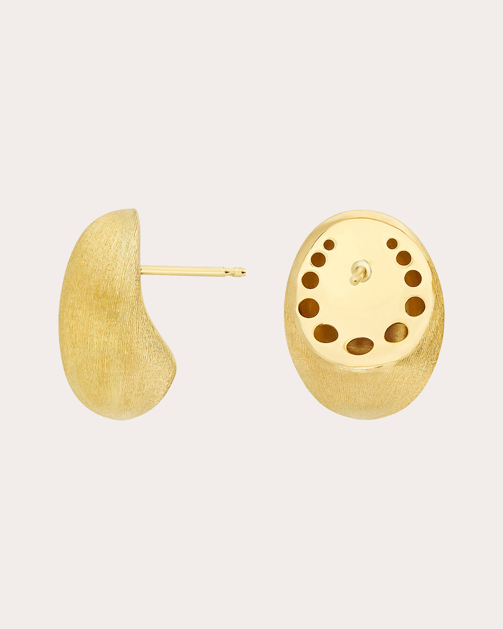 18k Gold Medium Boules Stud Earrings